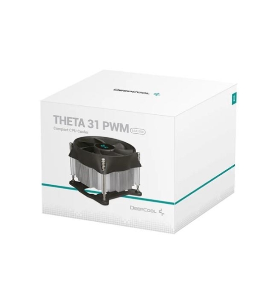 Кулер для процессора DEEPCOOL THETA 31 PWM 1700 черный/синий, 92 мм, алюминий/медь, 2400 об/мин, 30.3 дБ, 4 pin, 95 Вт, 66 мм
