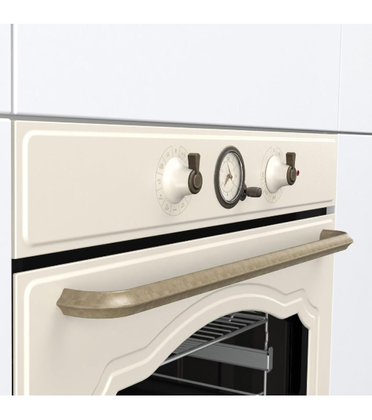 Встраиваемая электрическая духовка GORENJE/раиваемая электрическая духовка,ширина 60 см,объем 77л,пиролитическая эмаль,слоновая кость