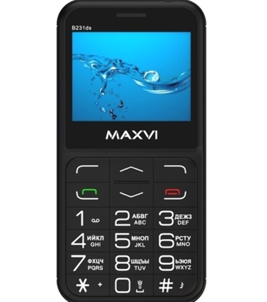 Мобильный телефон Maxvi B231ds черный