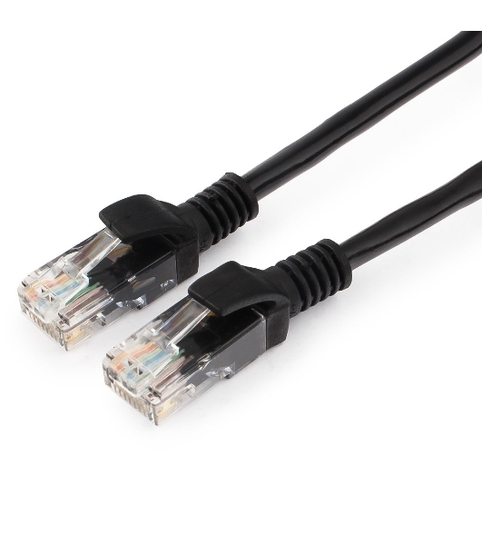 Патч-корд UTP Cablexpert cat.5e, 2м, литой, многожильный, черный