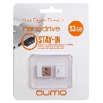 Флешка USB 2.0 QUMO 32Gb, NANO QM32GUD-NANO-W белый, фото2