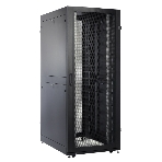 Шкаф серверный ПРОФ напольный 42U (800x1000) дверь перфор. 2 шт., черный, в сборе (ШТК-СП-42.8.10-44АА-9005), фото2