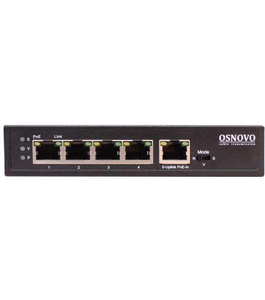 Коммутатор Osnovo SW-8050/D 5G 4PoE+ 90W неуправляемый