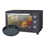 Мини-печь Sakura SA-7001BP 35л, духовка 1600 Вт,, механ.управление, 3 режима работы духовки (верх, низ, верх+низ), таймер на 60 минут, регулировка температуры духовки, комплектация - металлическая решетка, противень, круглая форма для выпечки (230х50 мм), ухват. : черный., фото3