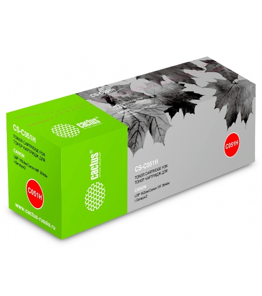 Картридж лазерный Cactus CS-C051H черный (4100 стр.) для Canon LBP 162dw/MF 264dw/267dw/269dw