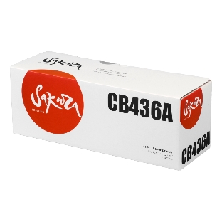 Картридж лазерный Sakura CB436A для HP LJ P1505/M1120mfp/M1522mfp, черный, 2000 к.