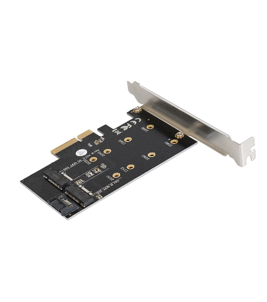 Переходник ExeGate EXE-509 M.2 B key + M.2 M Key -> PCI-Ex4/SATA