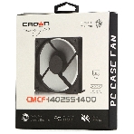 Вентилятор для корпуса Crown CMCF-14025S-1400 черный, 140 мм, 1200 об/мин, 27 дБ, 3 pin, фото3