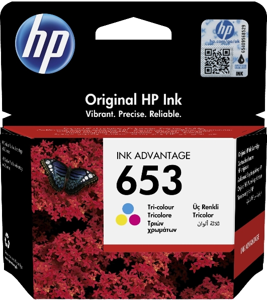 Картридж HP 653 струйный трехцветный (200 стр)
