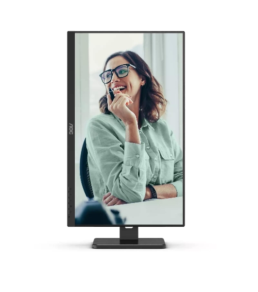 Монитор 27' AOC Q27P3CV IPS 2560x1440, 75 Гц, 4 мс, 16:9, 350 кд/м², 2xHDMI 1.4, DisplayPort 1.2, USB-концентратор (4x USB 3.0), 2.5 Gigabit Ethernet, встроенные динамики, черный