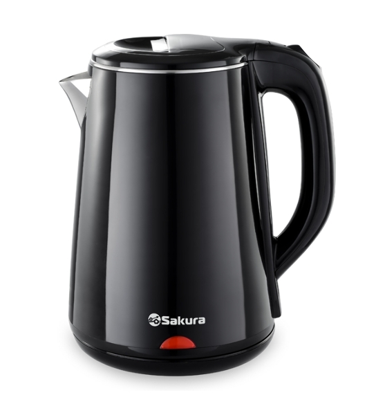Чайник Sakura SA-2150BK 1.8 л, двойной корпус,черн д