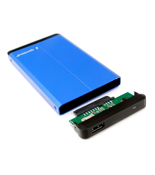 Внешний корпус 2.5' Gembird EE2-U3S-2-B, синий, USB 3.0, SATA, металл