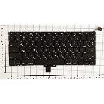 Клавиатура для ноутбука MacBook A1278 13.3' черная плоский Enter, фото 1