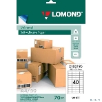 Самоклеящаяся бумага Lomond универсальная для этикеток, A4, 40 делен. (48.5 x 25.4 мм), 70 г/м2, 50 листов, фото3
