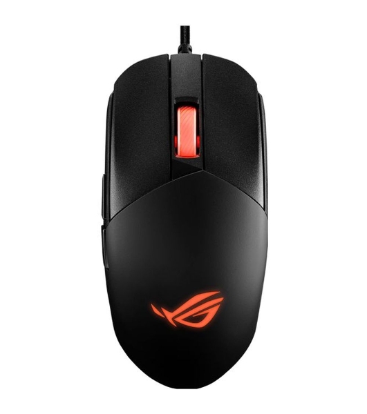 Мышь проводная ASUS P518 ROG STRIX IMPACT III черный, 12000 dpi, USB, кнопки - 5