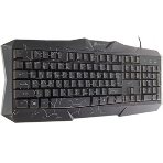 Комплект клавиатура+мышь Oklick HS-HKM100G проводной, USB, 2400 DPI, чёрный, фото6