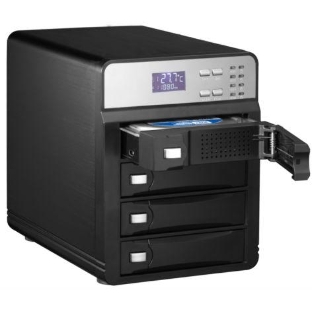 Внешний корпус для HDD AgeStar 3C4B3A1 SATA II алюминий черный LCD 3.5'
