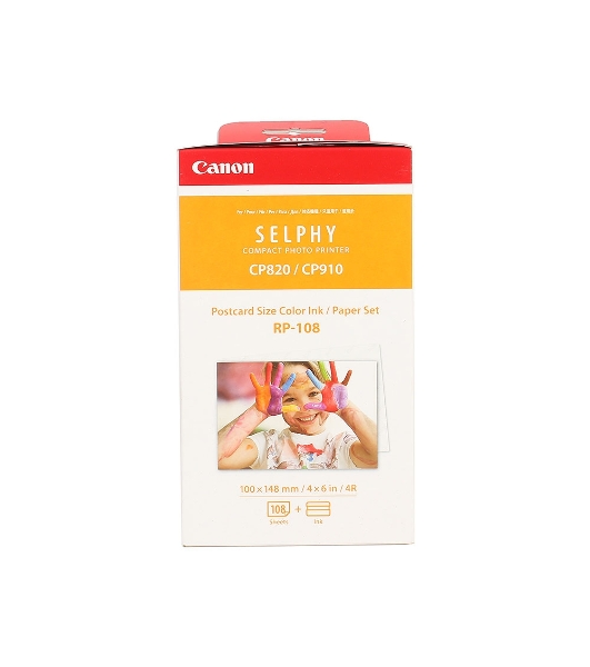 Набор Canon RP-108 (8568B001) бумага (10x15см) и цветные красители для SELPHY CP1200. 108 страниц.