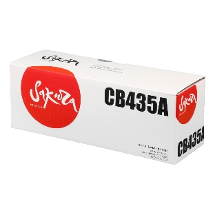 Картридж лазерный Sakura CB435A для HP LJ P1005/P1006, черный, 2000 к.