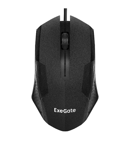 Мышь проводная ExeGate SH-9025L OEM черный, 1000 dpi, USB, кнопки - 3