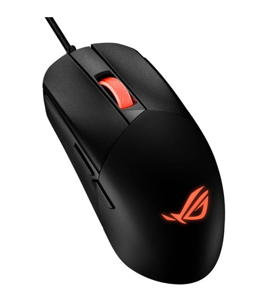 Мышь проводная ASUS P518 ROG STRIX IMPACT III черный, 12000 dpi, USB, кнопки - 5