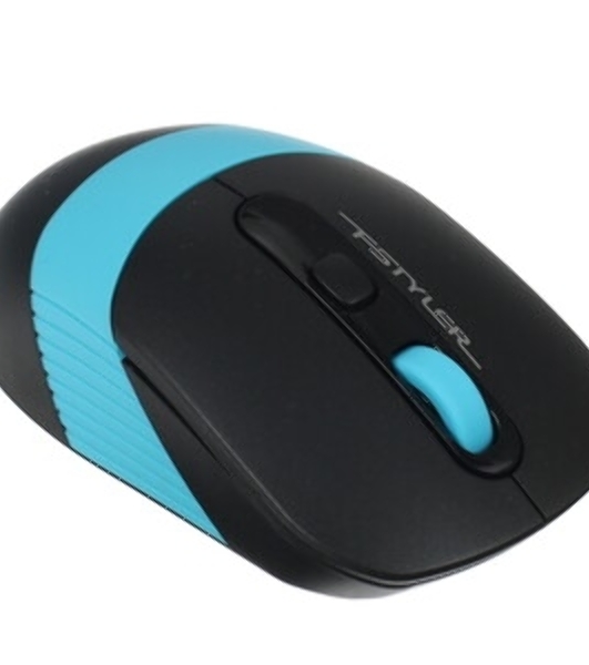 Мышь беспроводная A4Tech Fstyler FG10 черный/синий, 2000 dpi, радиоканал, USB, кнопки - 4