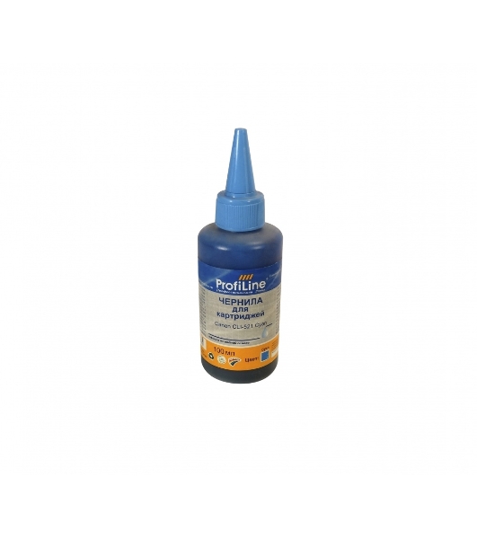 Чернила ProfiLine PL-CLI-521C для принтеров Canon Pixma Ip3600/IP4600/MP540/MP620/MP630/MP980 Cyan 100 мл водн
