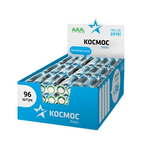 Элемент питания Космос алкалиновый LR03 (уп.96шт)