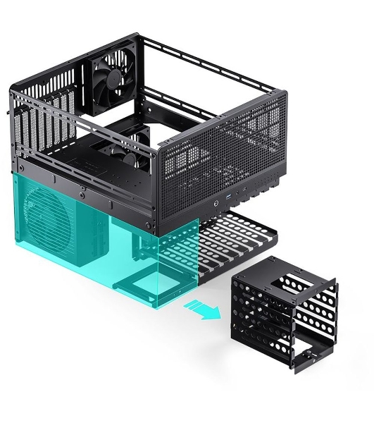 Компьютерный корпус JONSBO Computer Case N5 черный