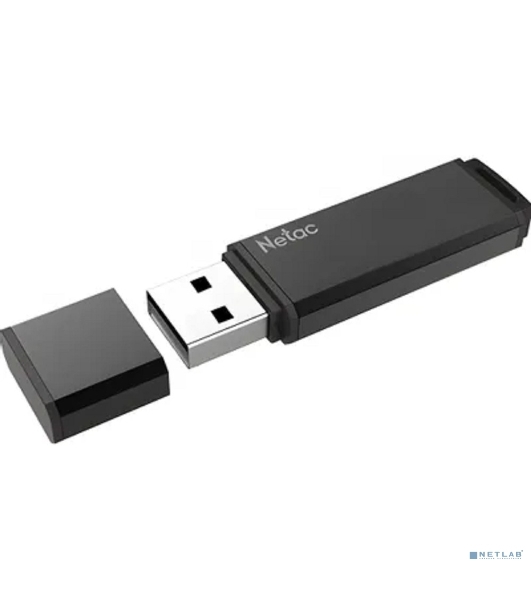 Флешка USB Netac U351 (NT03U351N-032G-32BK), 32Gb, USB 3.0, R/W 110/45, черный