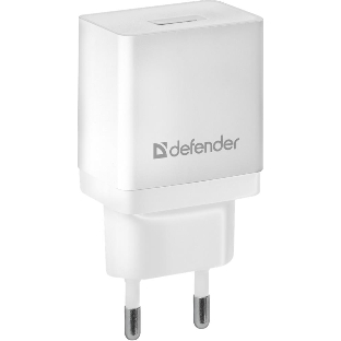 Сетевой адаптер питания Defender 1xUSB, 5V/2.1А, белый, пакет (EPA-10)