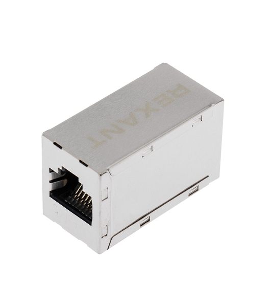 Проходной адаптер Rexant RJ-45(8P-8C), FTP экранированный, cat.6, (гнездо-гнездо)