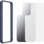 Чехол (клип-кейс) Samsung для Samsung Galaxy S22+ Frame Cover прозрачный/темно-синий (EF-MS906CNEGRU), фото3
