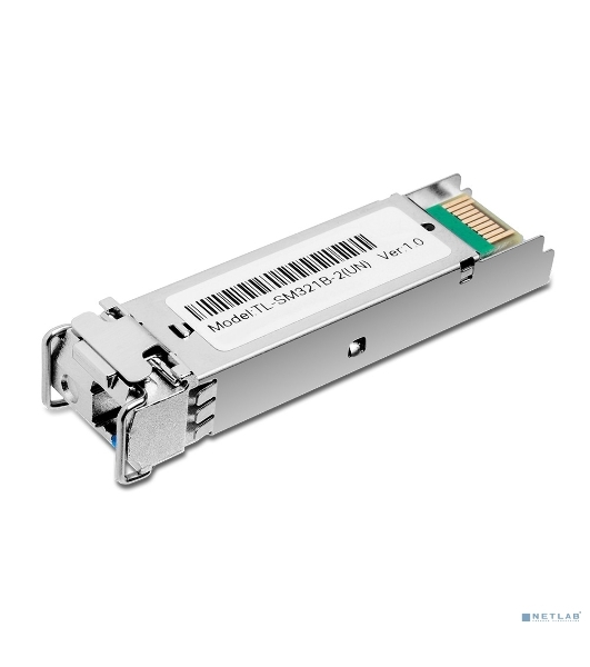 Модуль TP-Link SFP 1000Base-BX WDM Bi-Directional SFP module, TX: 1310 nm and RX: 1550 nm, 1 LC Simplex port, up to 2 km transmission distance in 9/125 μm SMF (Single-Mode Fiber), Supports Digital Diagnostic Monitoring (DDM).