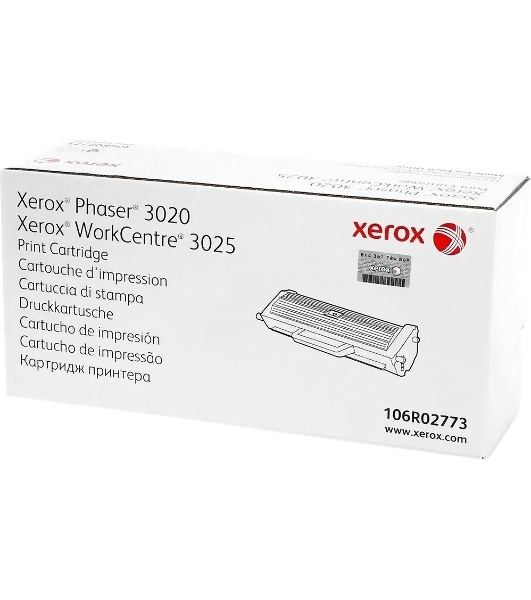 Картридж лазерный Xerox 106R02773 черный для Xerox Phaser 3020/WC 3025 (1500 стр)(Channels)