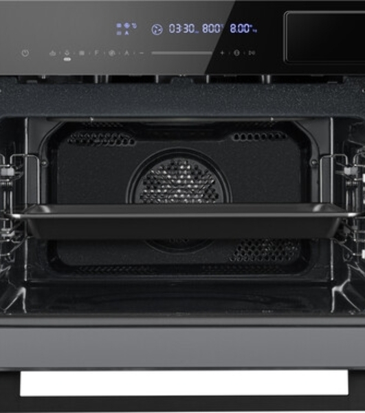Духовой шкаф электрический Weissgauff OEMS 459 PDB черный, встраиваемый