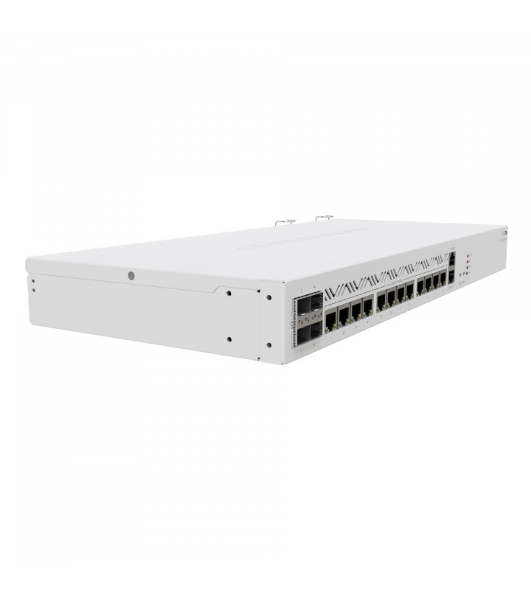 Маршрутизатор Mikrotik CCR2116-12G-4S+ Cloud Core Router 2116-12G-4S+ with Amazon Annapurna Labs Alpine v3 AL73400 CPU (16-cores, 2GHz per core), 16Gb RAM, 4xSFP+ cage, 13xGbit LAN, M.2 PCIe slot, RouterOS L6, 1U rackmount case, Dual PSU