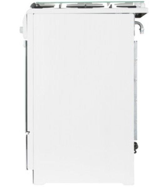 Плита газовая De Luxe 506040.04Г (КР) ЧР белый, конфорок 4 газовых, духовка 60 л, 50 см x 85 см x 60 см