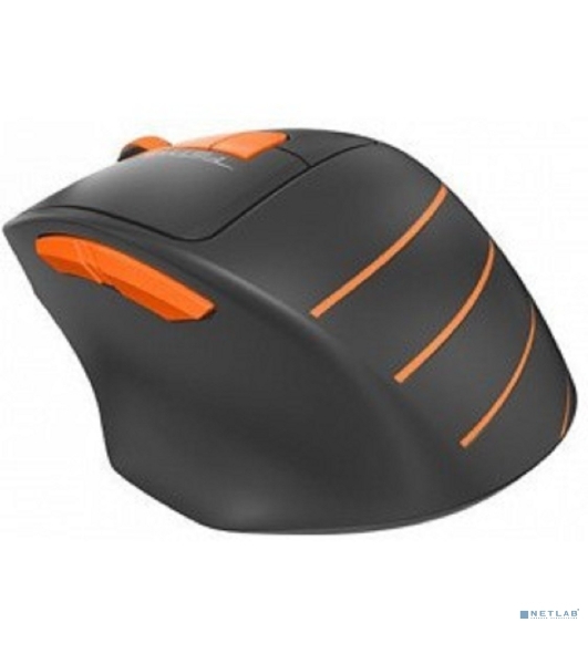 Мышь беспроводная A4Tech Fstyler FG30 серый/оранжевый, 2000 dpi, радиоканал, USB, кнопки - 5