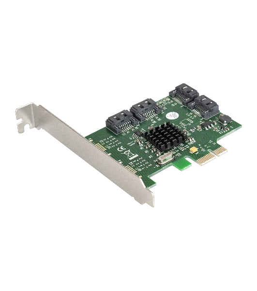 Контроллер ExeGate EXE-503 PCI-E 2.0, SATA3 6Gb/s, 4 int (OEM)