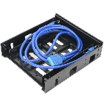 Панель с двумя портами USB 3.0 в слот 5.25 компьютерного корпуса и слот 1x3.5/2x2.5 CMU3-B5, фото6