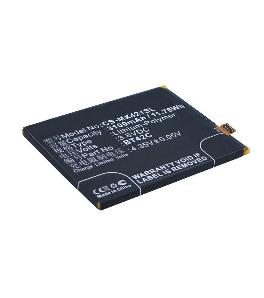 Аккумулятор CS-MX421SL BT42C для Meizu M2 Note 3.8V, 3100mAh, 11.78Wh