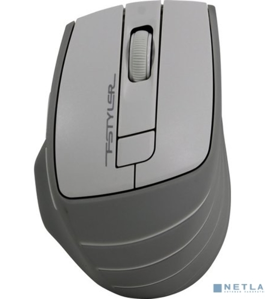 Мышь беспроводная A4Tech Fstyler FG30 белый/серый, 2000 dpi, радиоканал, USB, кнопки - 5
