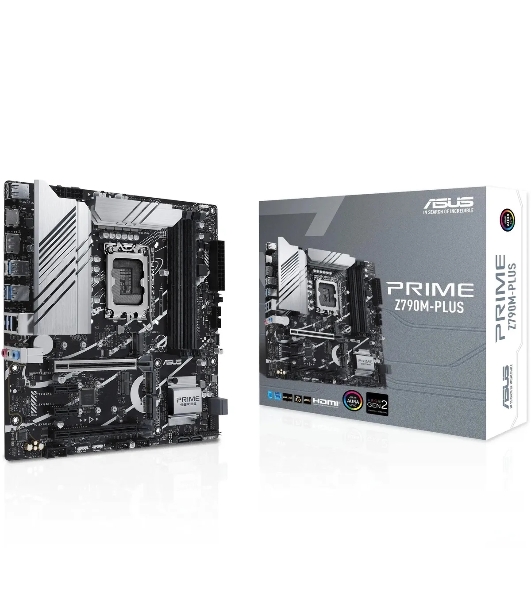 Материнская плата ASUS PRIME Z890M-PLUS WIFI, LGA 1851, Intel Z890, 4xDDR5, 6xSATA, 3xM.2, 1xPCIe 5.0 x16, 1xPCIe 4.0 x4, 2xPCIe 4.0 x1, 1xHDMI, 1xDP, 1x2.5Gb LAN, 2xUSB-A 2.0, 4xUSB-A 3.2 Gen 1, 1xUSB-A 3.2 Gen 2, 1xUSB-C 3.2 Gen 2x2, 3x3.5 мм, 7.1, mATX