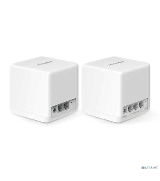 Бесшовный Mesh роутер Mercusys Halo H60X(2-pack) AX1500 10/100/1000BASE-TX белый (упак.:2шт)