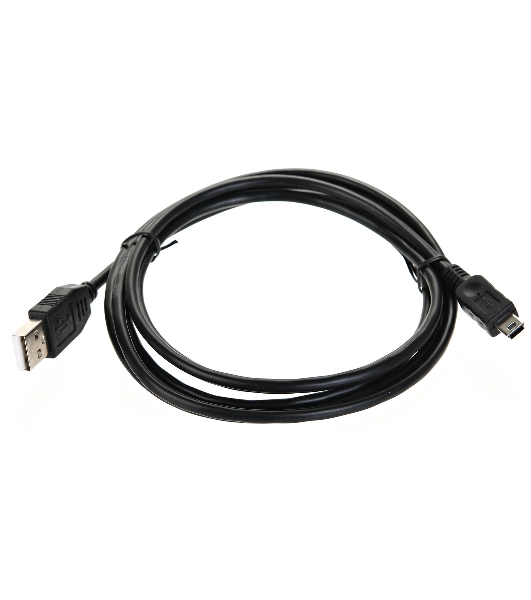 Кабель USB 2.0 A-->mini-B 5P (1.8 м) черный, Telecom TC6911BK-1.8M