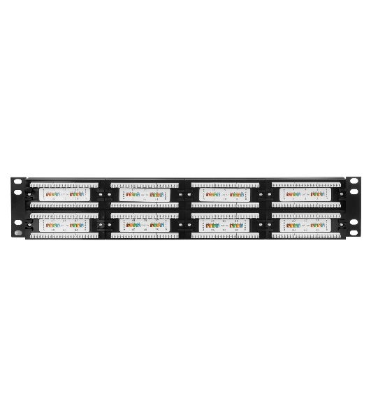 Патч-панель UTP 19' 48 port кат.5e ExeGate разъем KRONE&110 (dual IDC), 2U