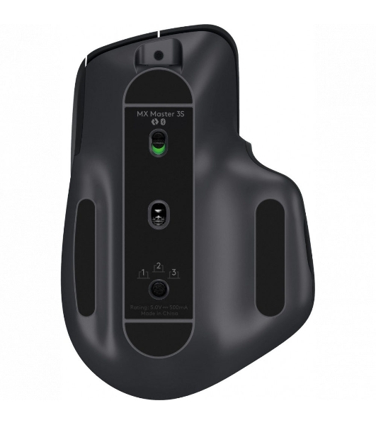 Мышь беспроводная Logitech MX Master 3s графитовый, 8000 dpi, радиоканал, Bluetooth, USB, кнопки - 7