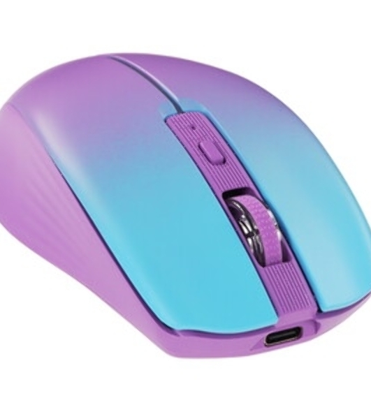 Мышь беспроводная Defender Mystery MM-301 фиолетовый, 1600 dpi, радиоканал, Bluetooth, USB, кнопки - 6