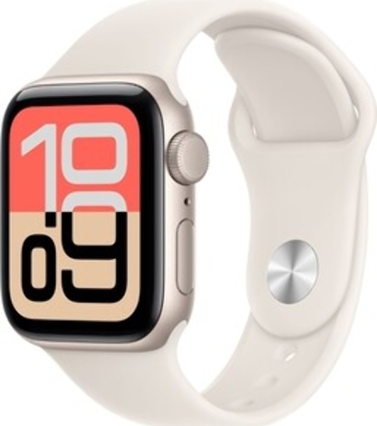 Умные часы Apple Watch SE 3 2025 A3324, 1.57' OLED, Wi-Fi, Bluetooth 5.3, защита от воды, черный